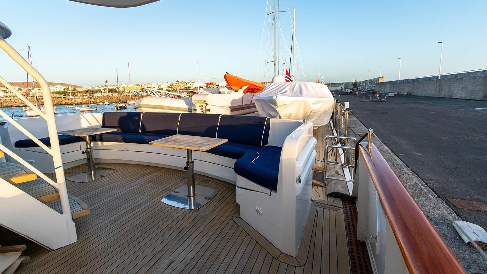 a boat on the water aboard CHANTAL Yacht for Sale
