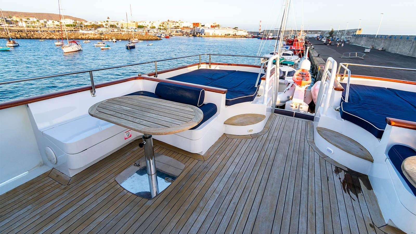 a boat on the water aboard CHANTAL Yacht for Sale