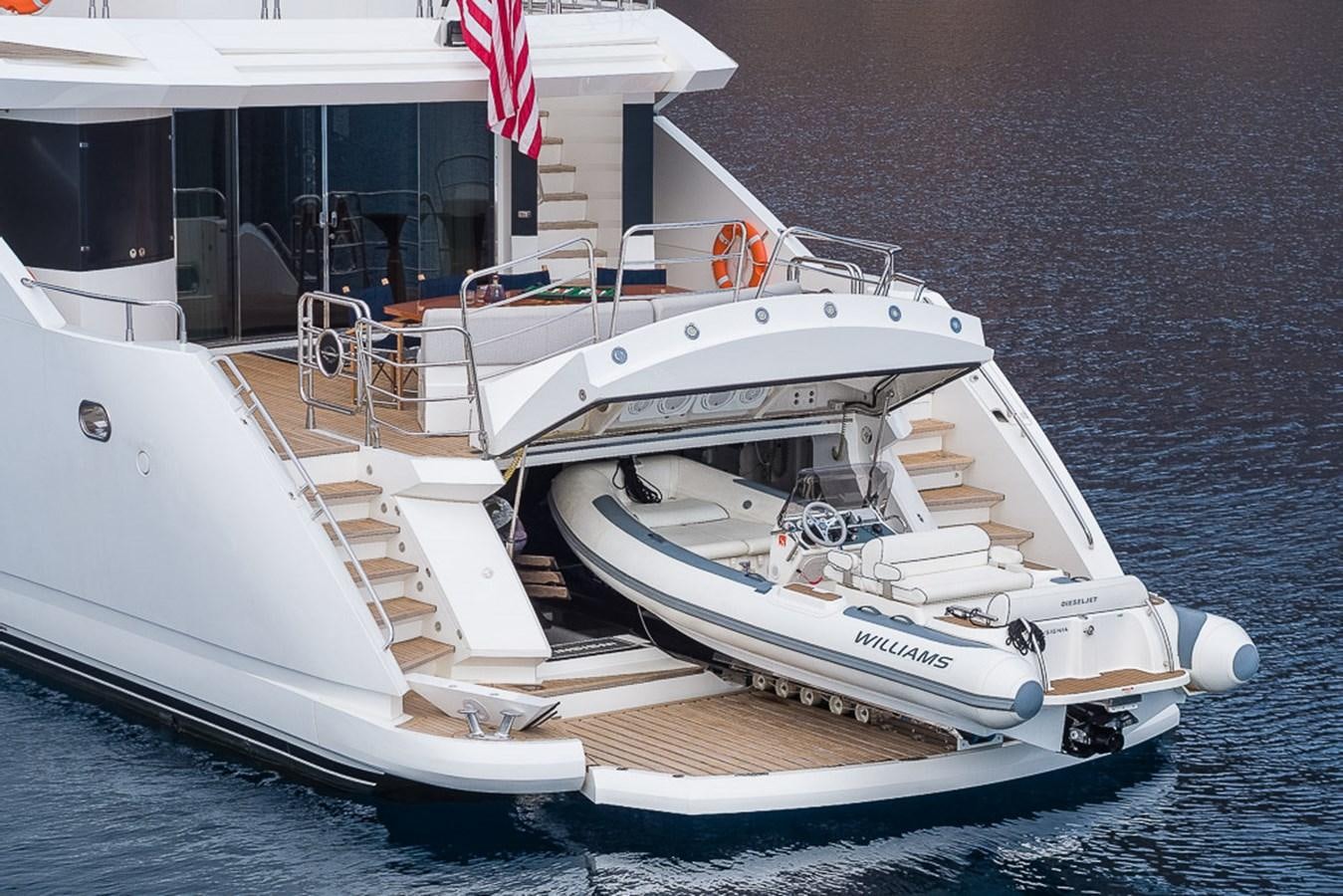 a boat on the water aboard INSIGNIA Yacht for Sale