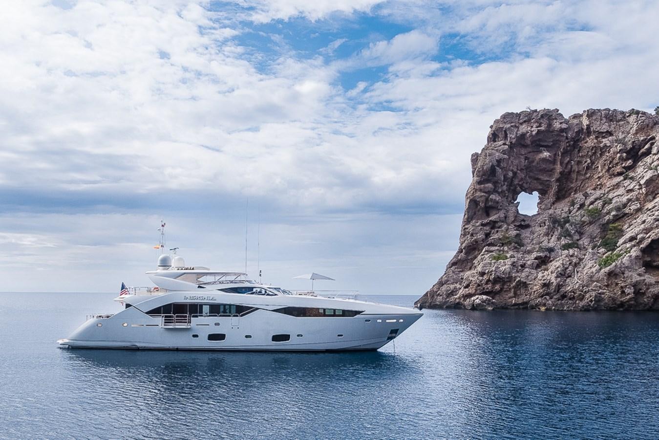 a boat on the water aboard INSIGNIA Yacht for Sale