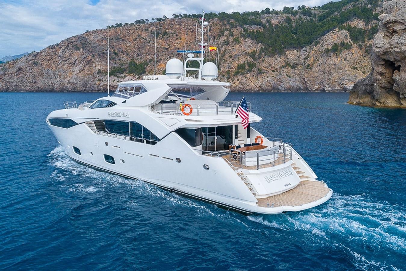 a boat on the water aboard INSIGNIA Yacht for Sale