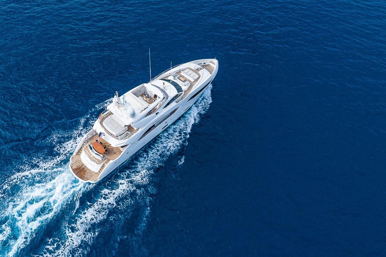 a boat in the water aboard INSIGNIA Yacht for Sale