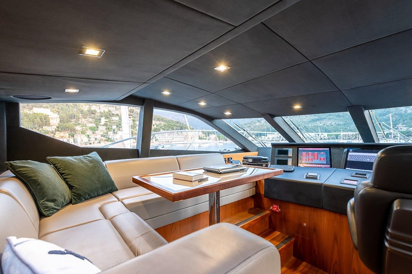 inside of a car aboard INSIGNIA Yacht for Sale