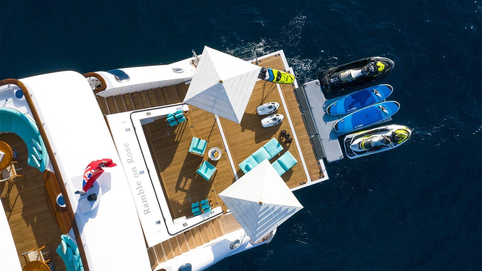 a satellite over a planet aboard CLELIA III Yacht for Charter