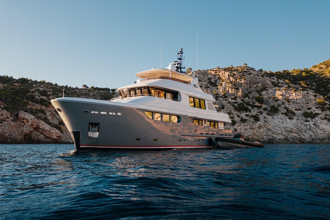 a boat on the water aboard SEAL Yacht for Sale