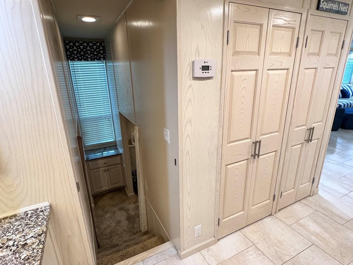 a hallway with white doors aboard 2010/1995 STARDUST 20 X 95WB NLST Yacht for Sale