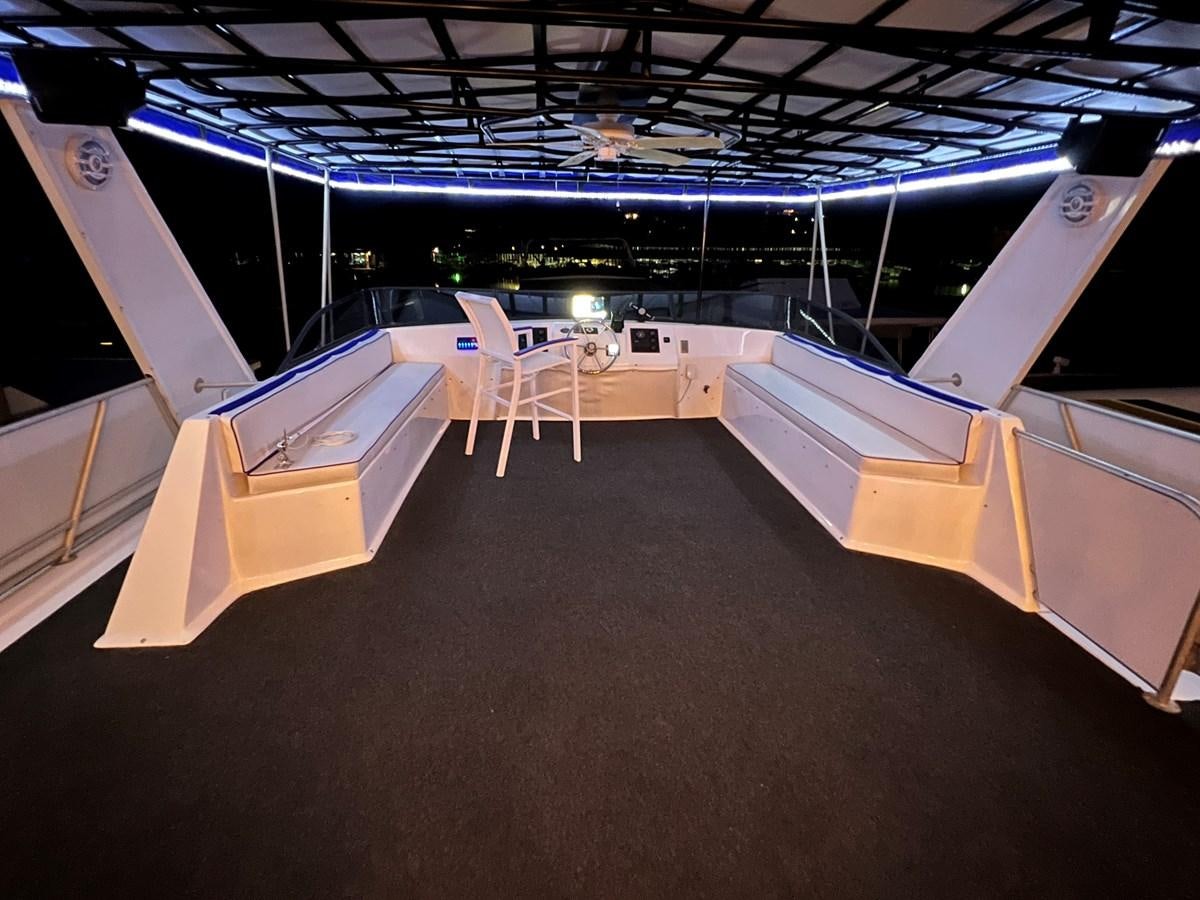 a large room with a large white staircase and a large ceiling aboard 2010/1995 STARDUST 20 X 95WB NLST Yacht for Sale