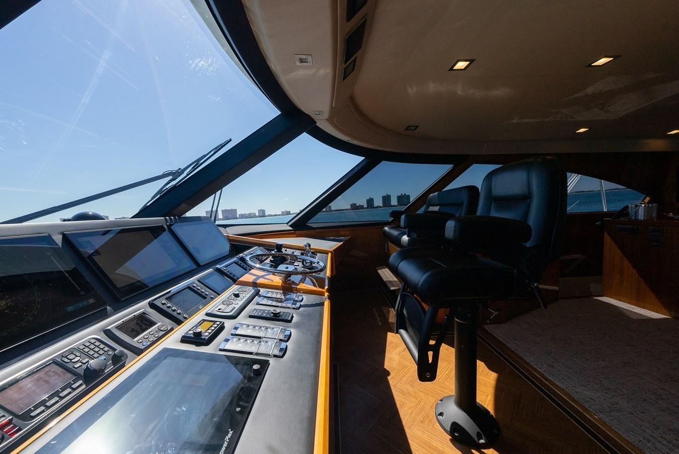 inside of a vehicle aboard ANOTHER DAY IN PARADISE Yacht for Sale