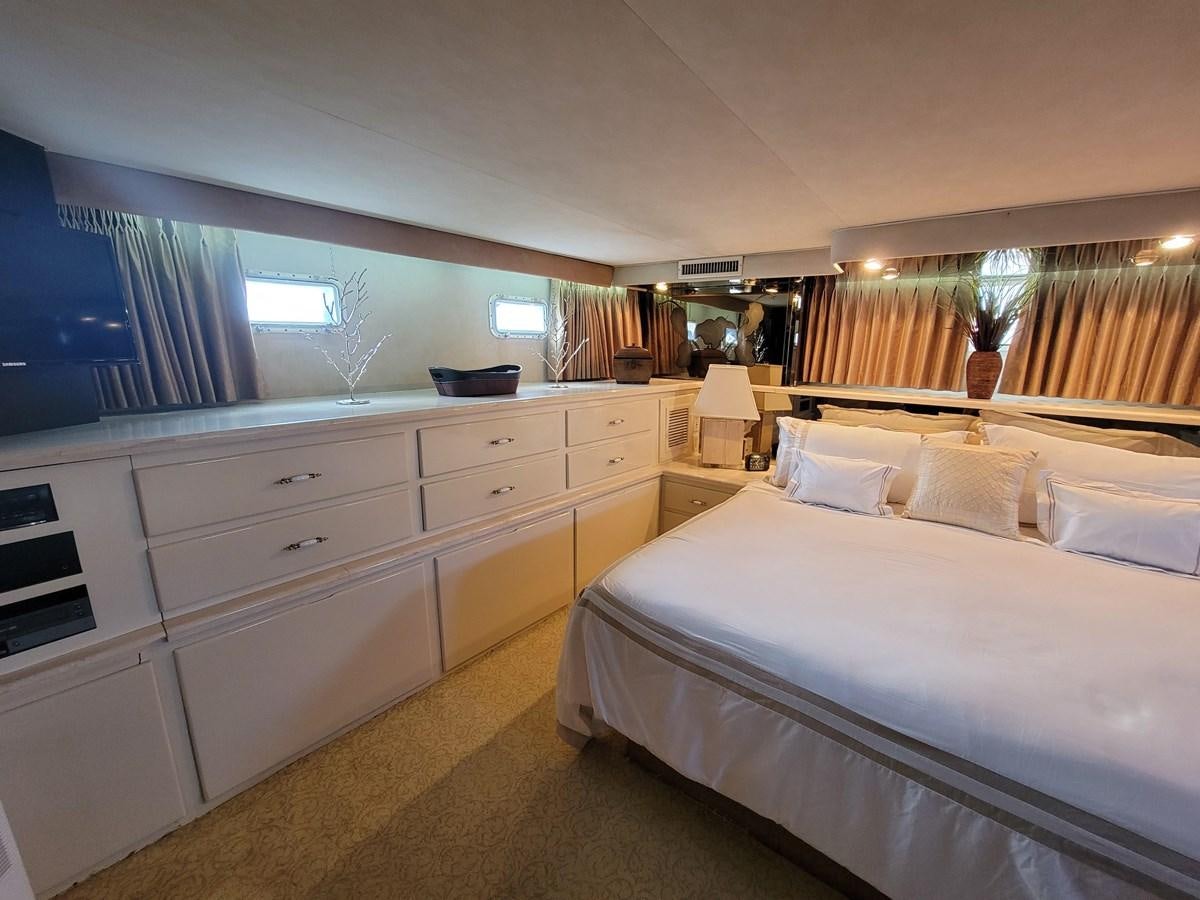 a room with two beds aboard LADY PATRICIA Yacht for Sale