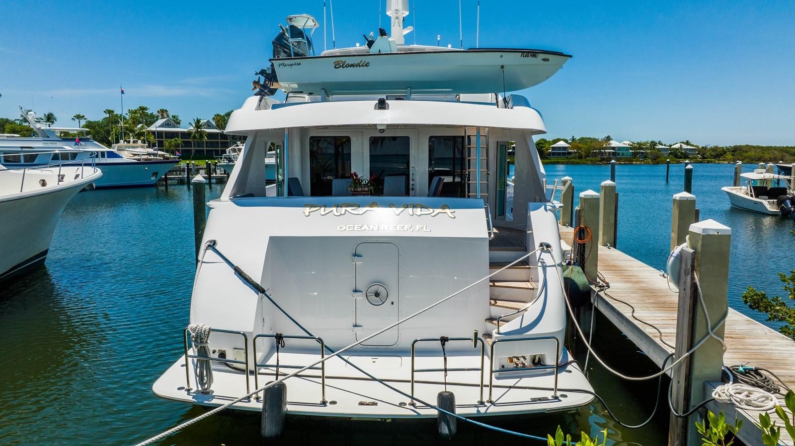 a boat in the water aboard PURA VIDA Yacht for Sale