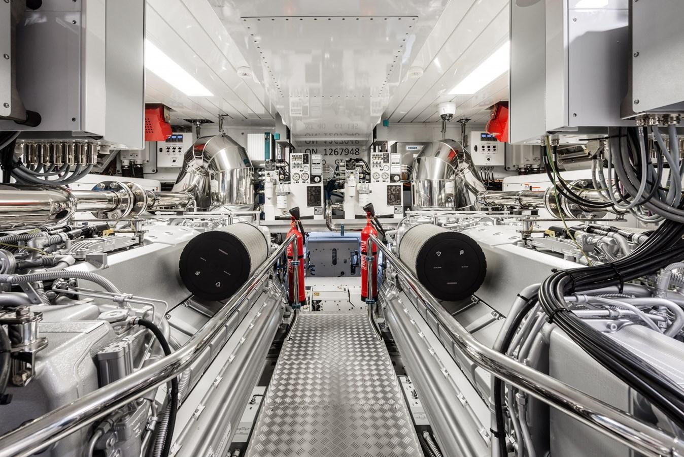 a room with machinery aboard MINE SET Yacht for Sale