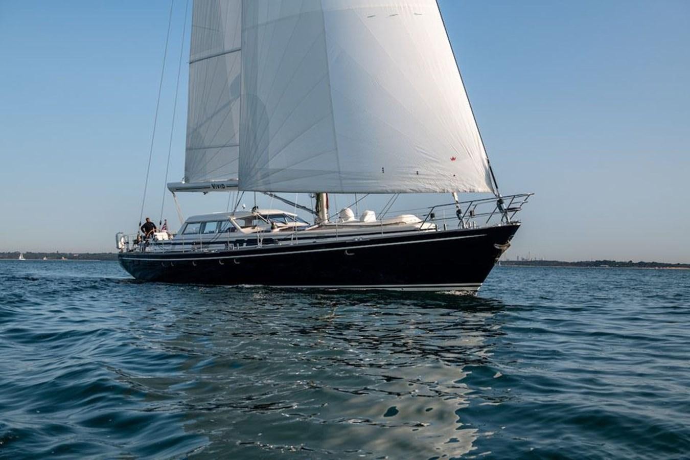 a boat sailing on the sea aboard CHARLATAN Yacht for Sale
