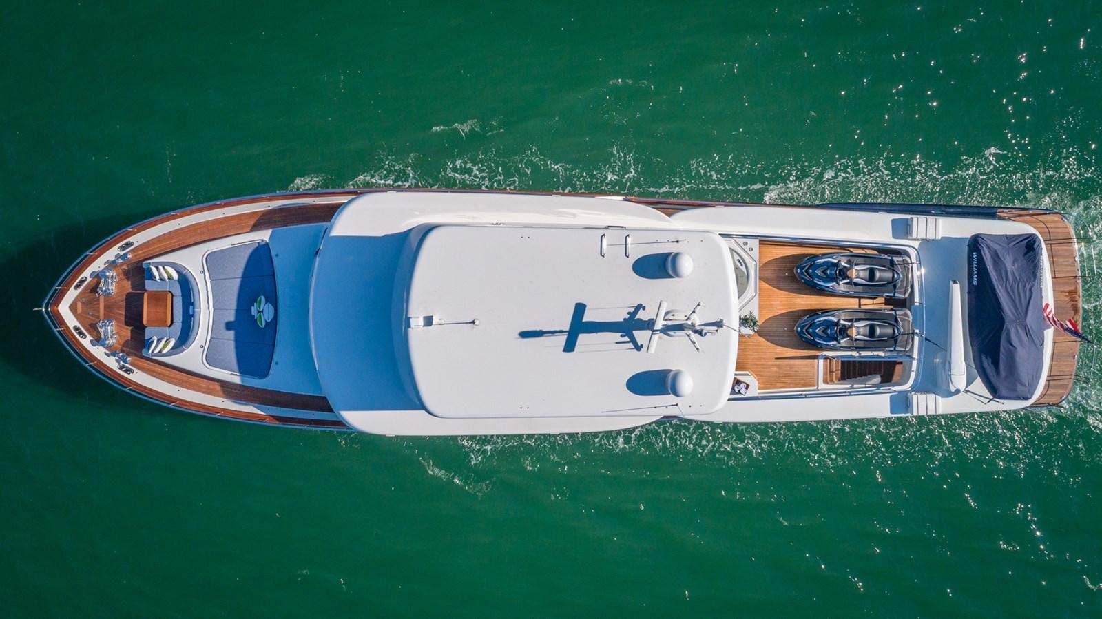 a boat on the water aboard PRIMA MEA Yacht for Sale