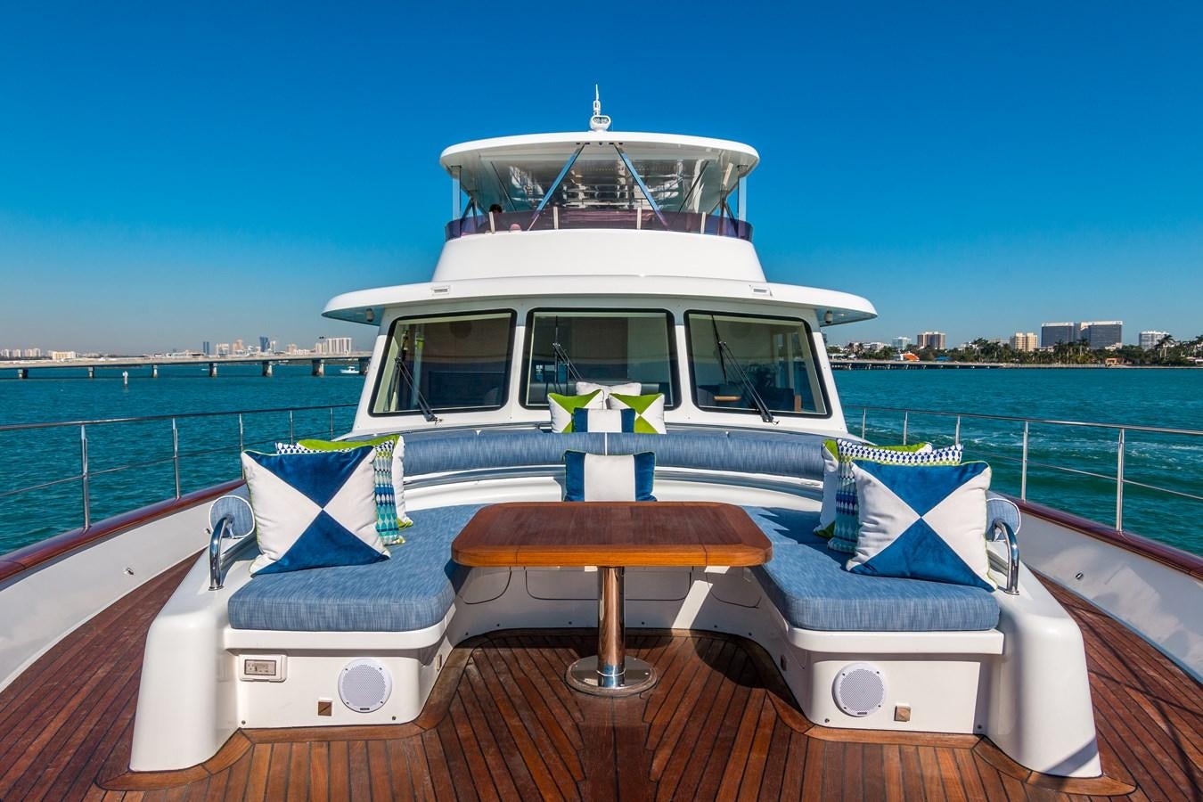 a boat on a dock aboard PRIMA MEA Yacht for Sale