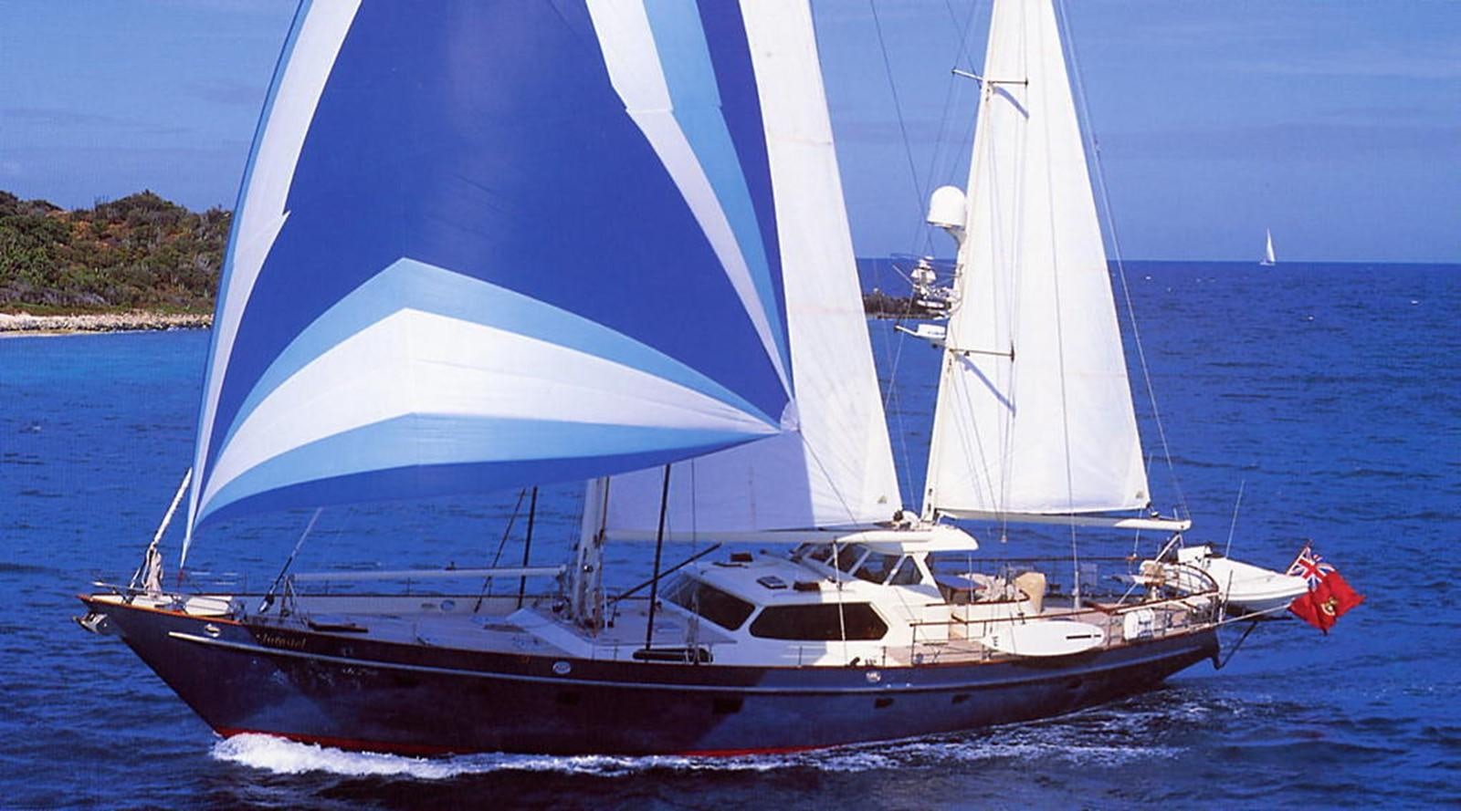 a boat on the water aboard AURASTEL Yacht for Sale