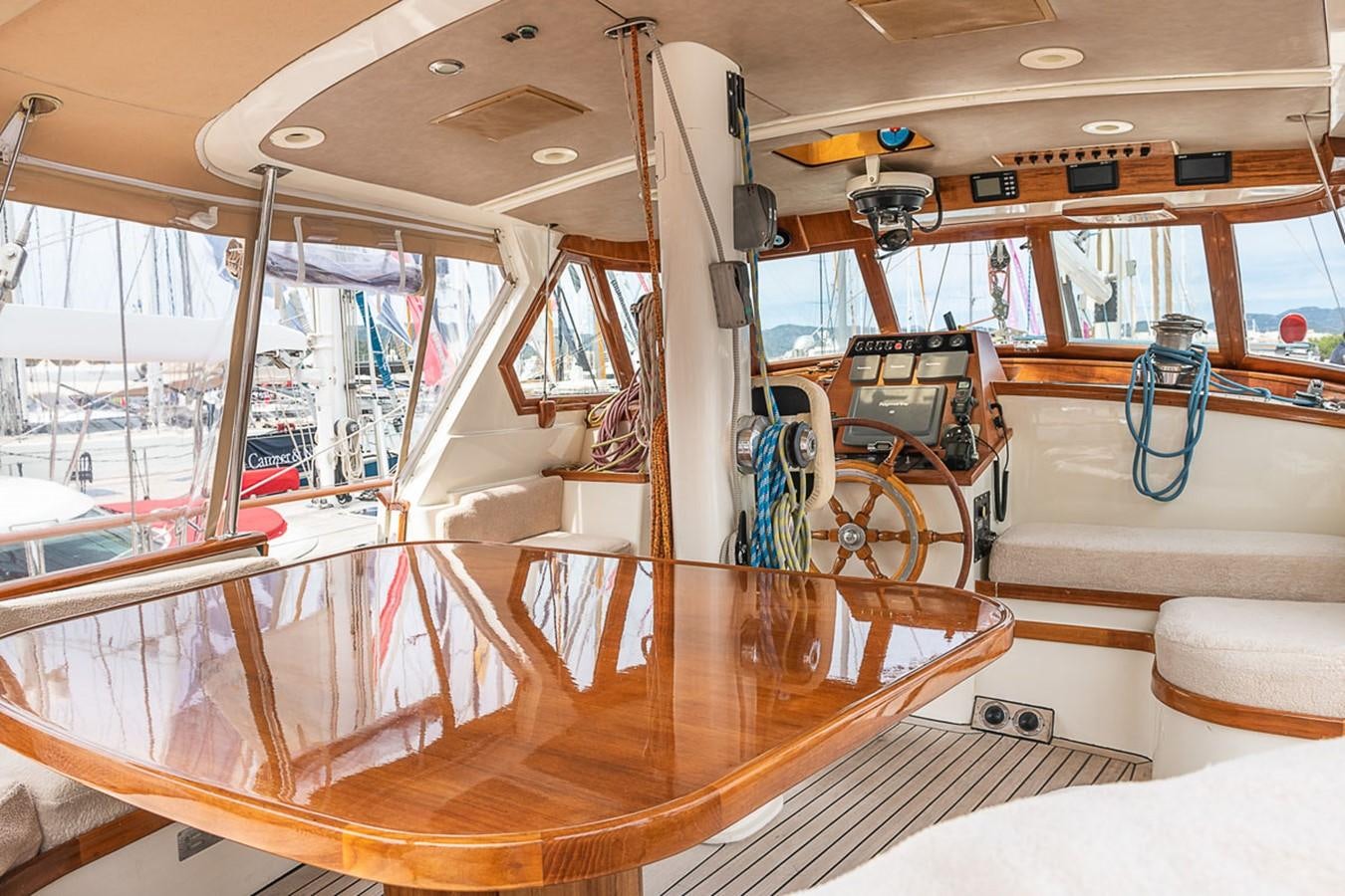 inside of a boat aboard AURASTEL Yacht for Sale