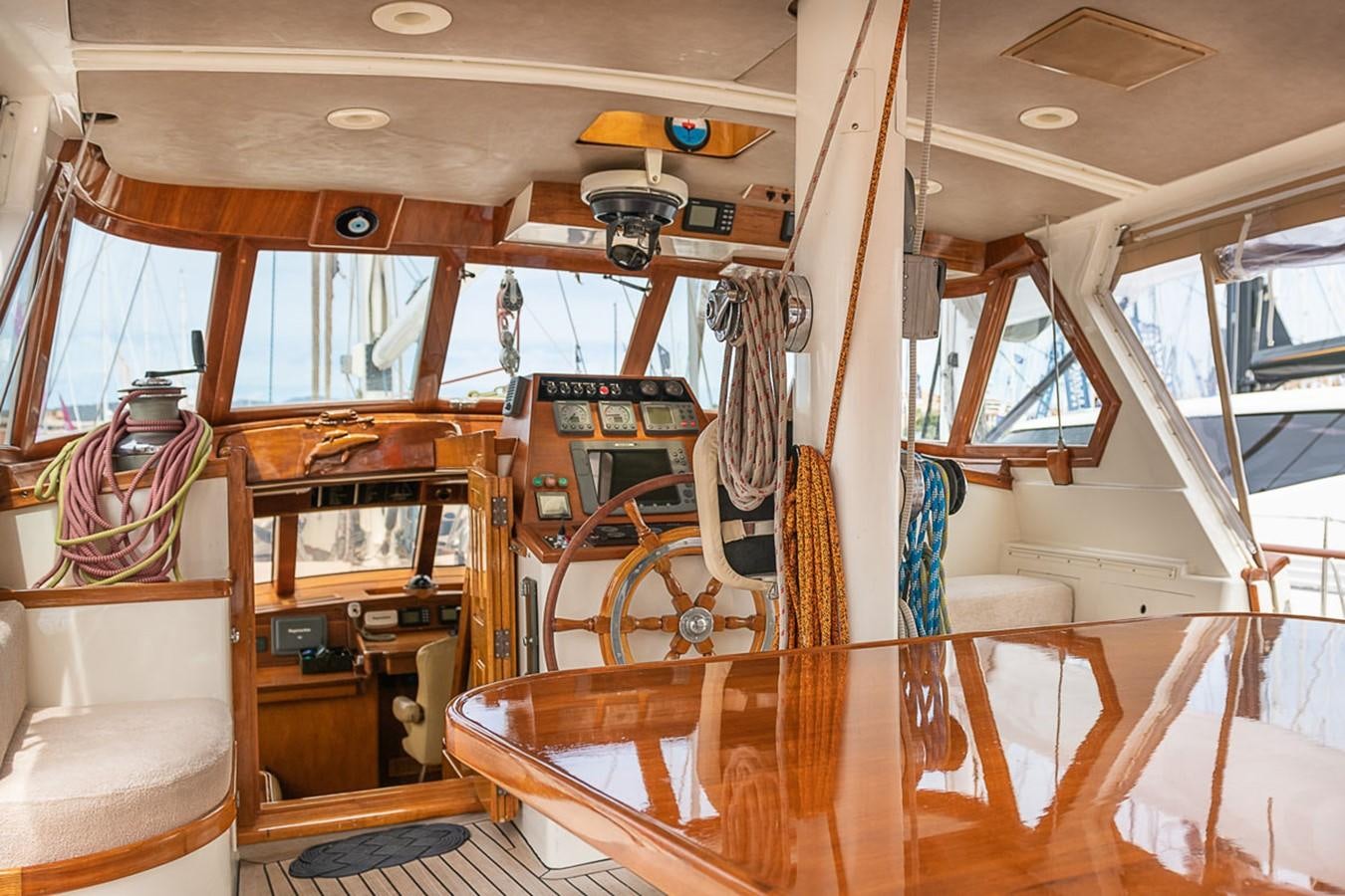 inside of a boat aboard AURASTEL Yacht for Sale