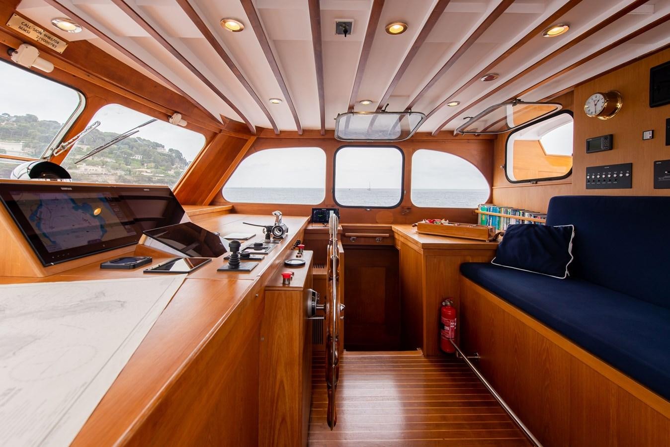 inside of a train aboard SANS SOUCI Yacht for Sale