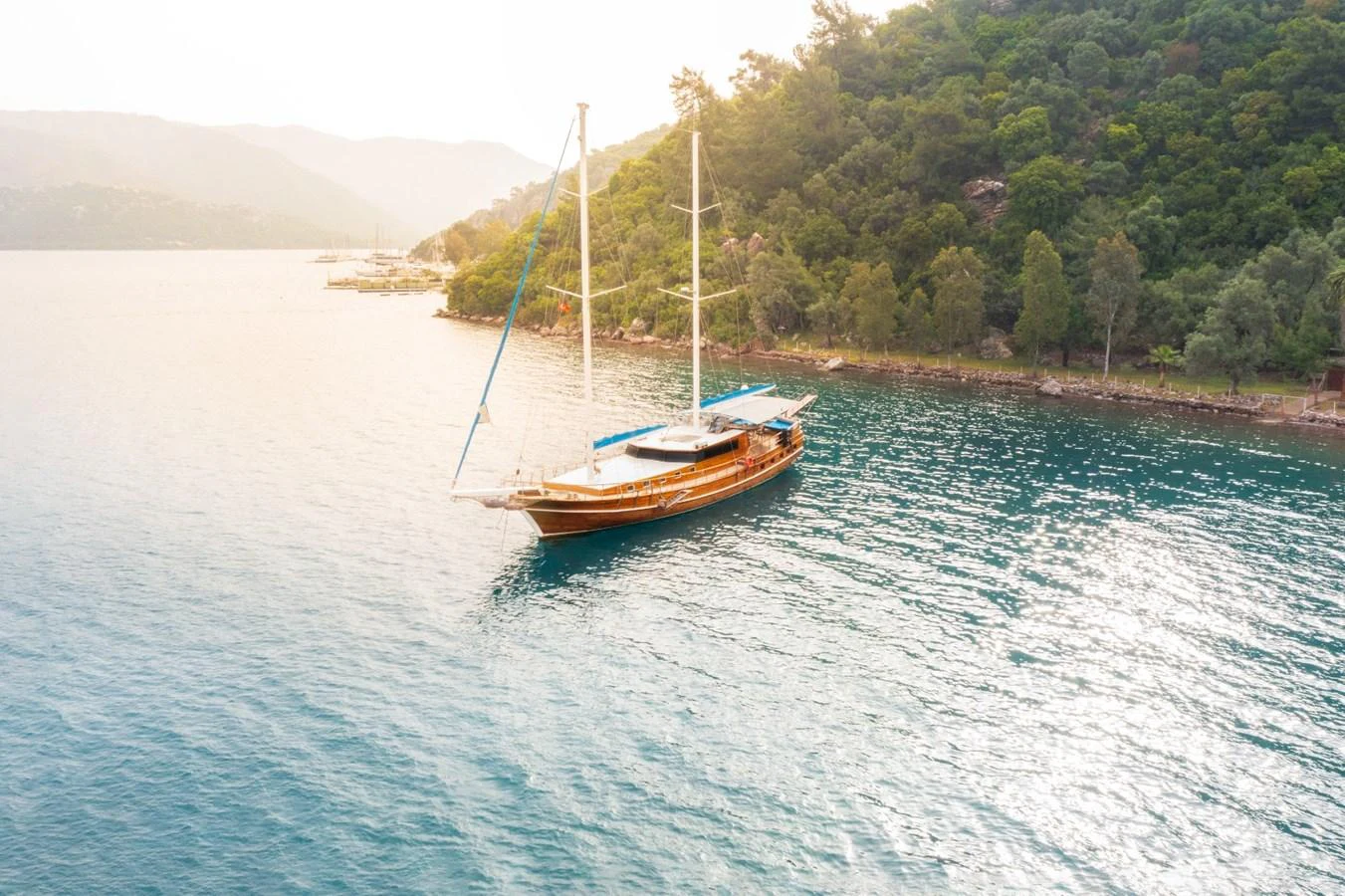 a boat on the water aboard ROYAL MARIS Yacht for Sale