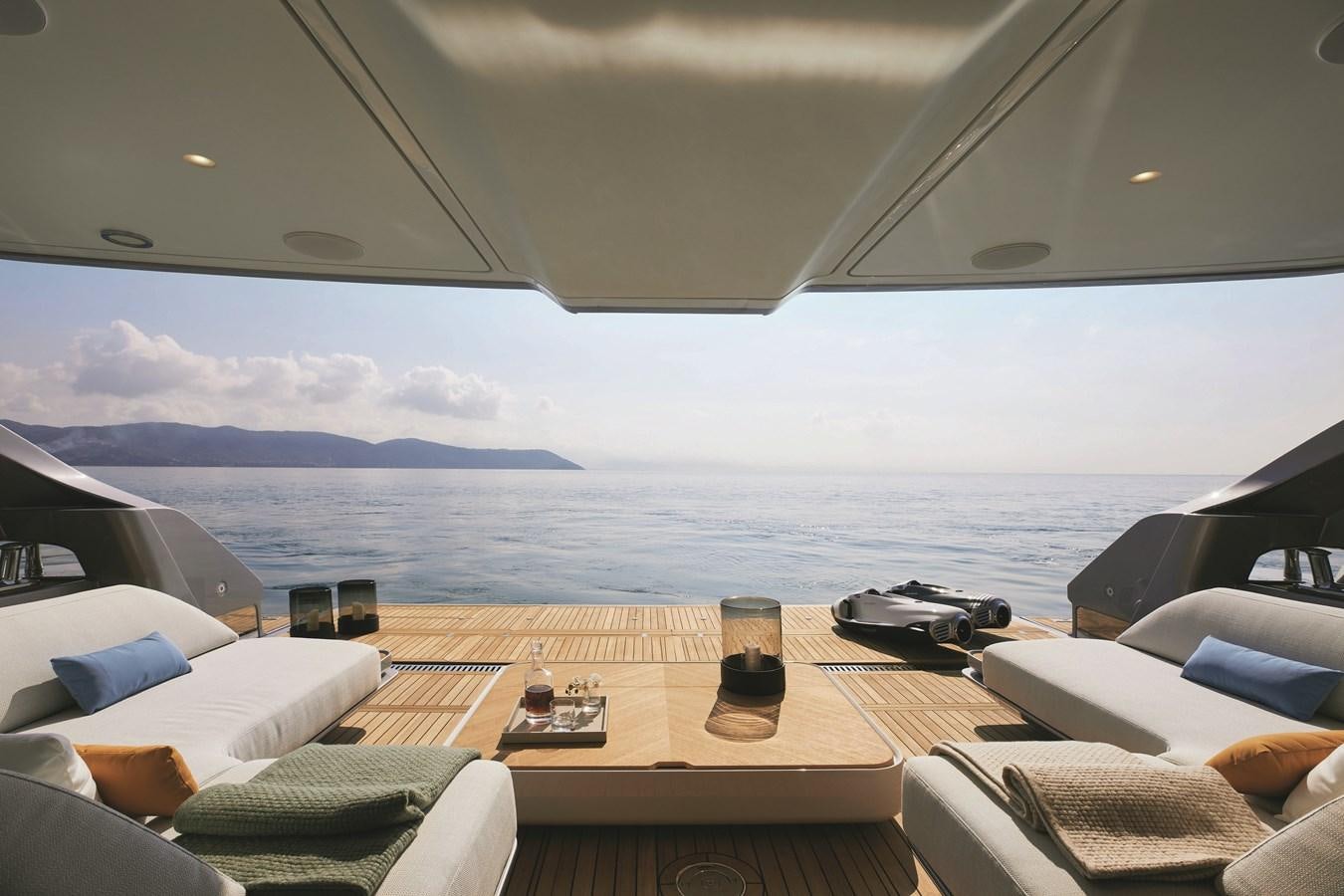 a table on a boat aboard AL GASSAR 2022 Yacht for Sale