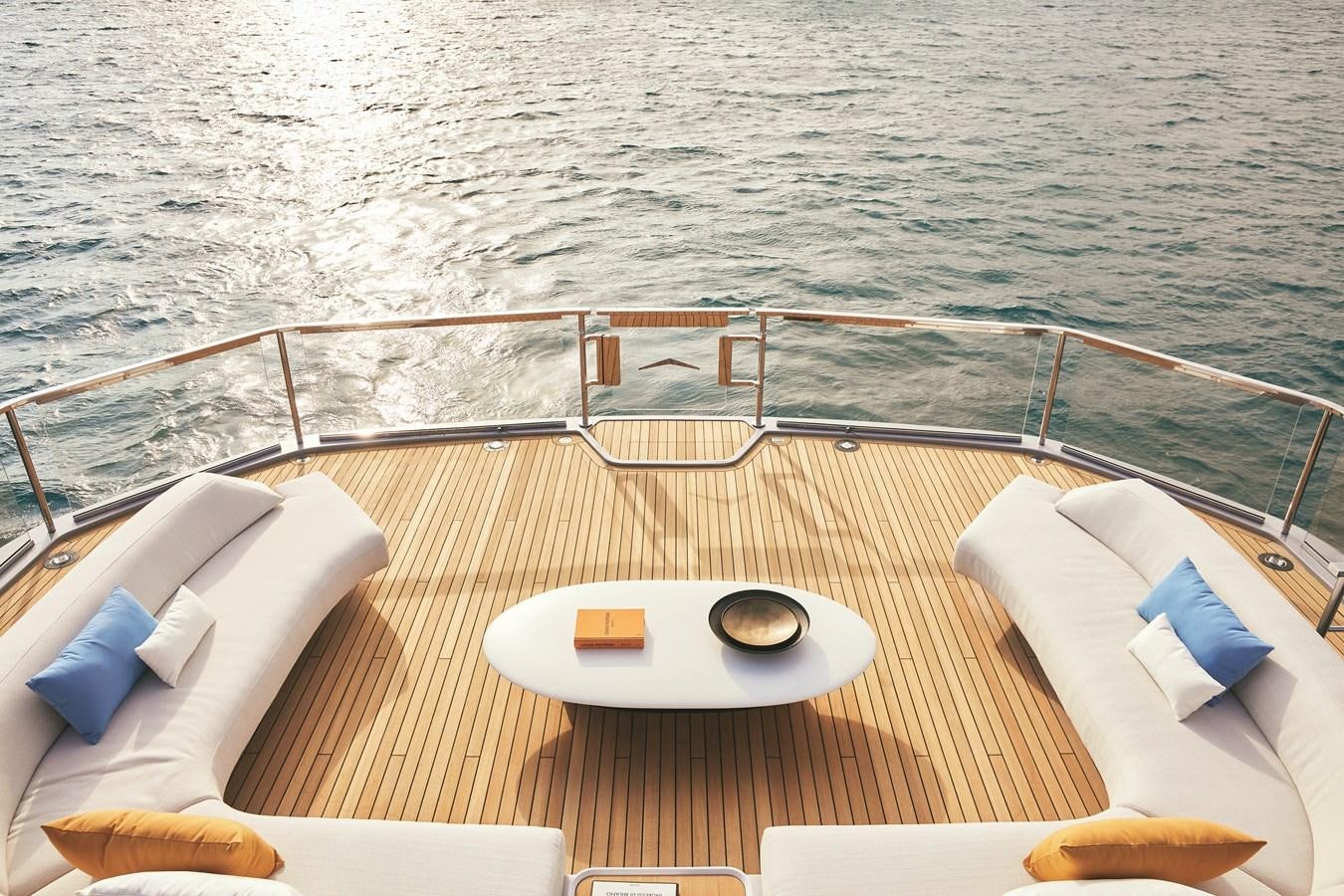 a table on a boat aboard AL GASSAR 2022 Yacht for Sale