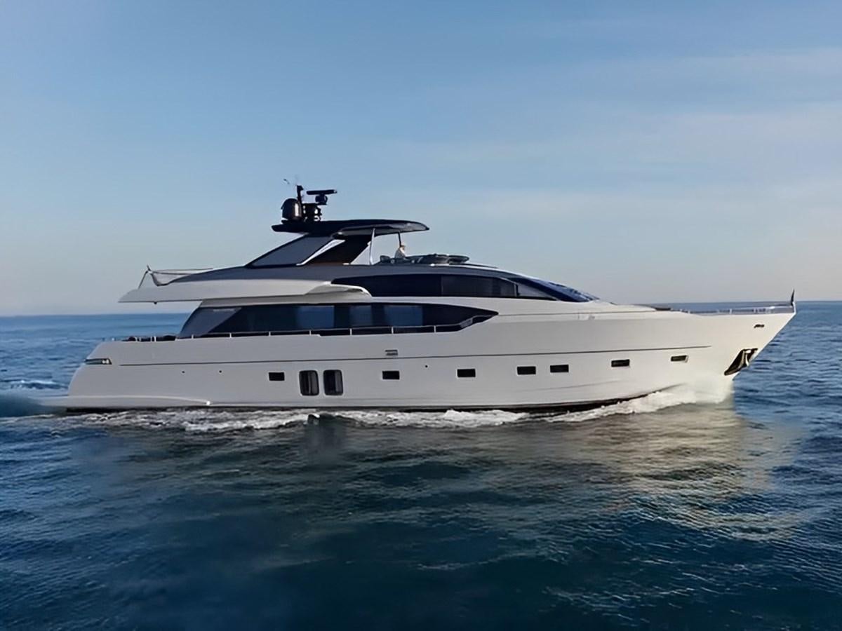 a white yacht in the water aboard Y2 Yacht for Sale