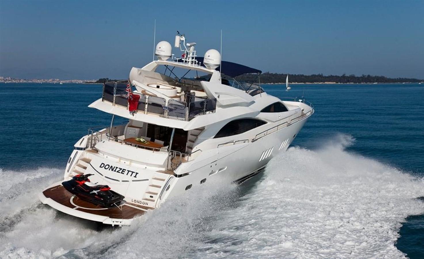 a boat on the water aboard DONIZETTI Yacht for Sale