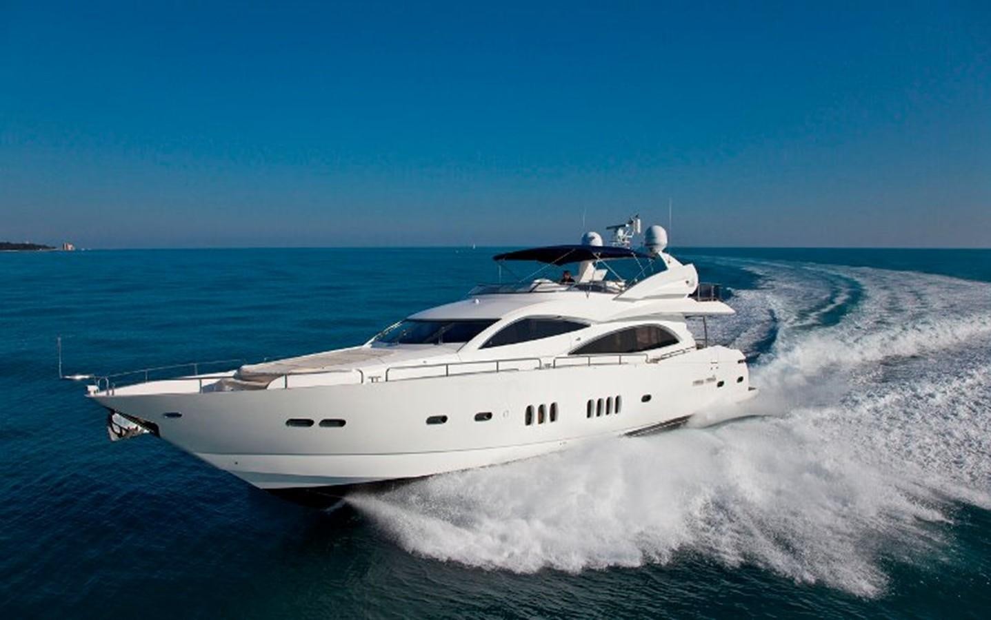 a white yacht on the water aboard DONIZETTI Yacht for Sale