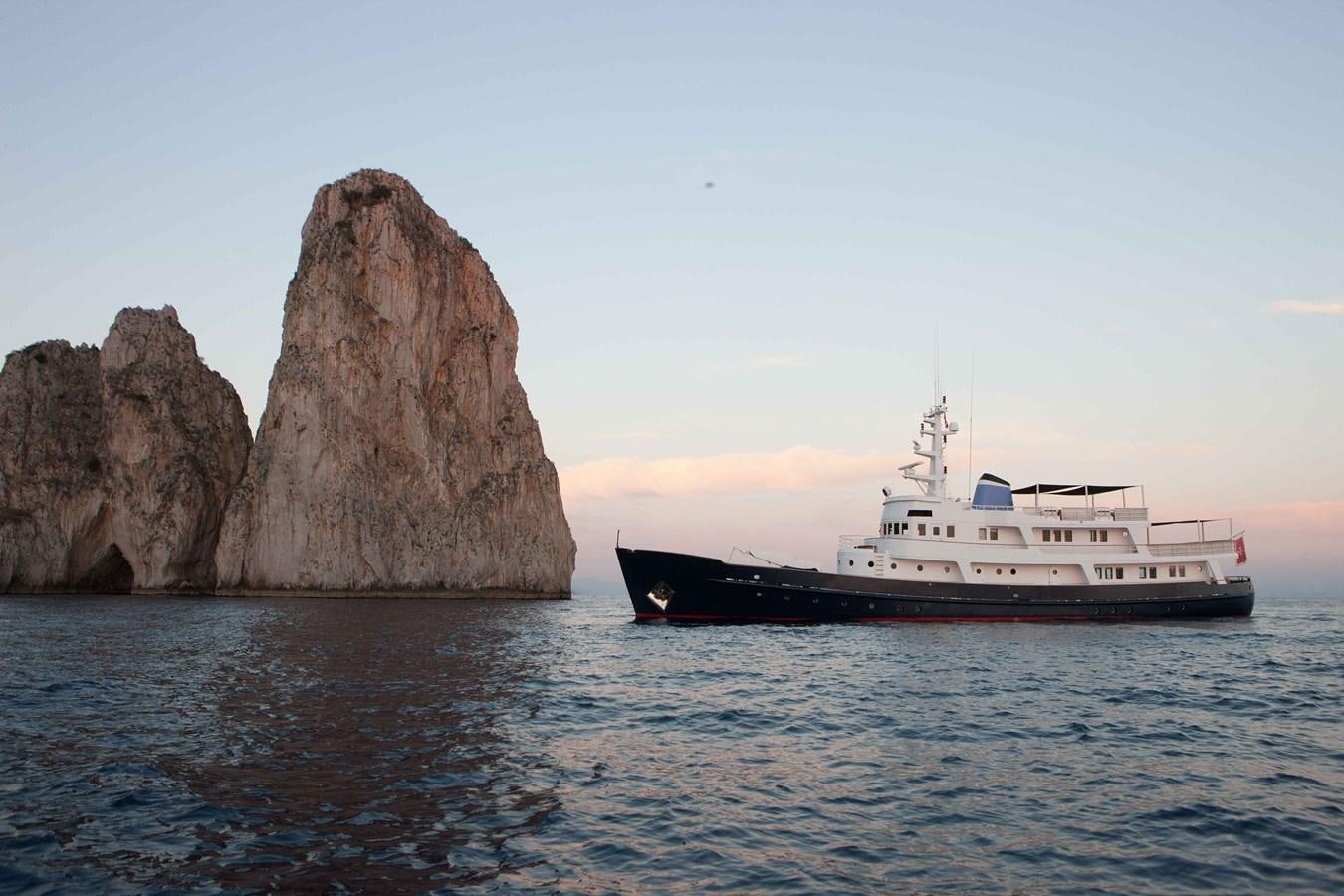 a boat in the water aboard ICE LADY Yacht for Sale