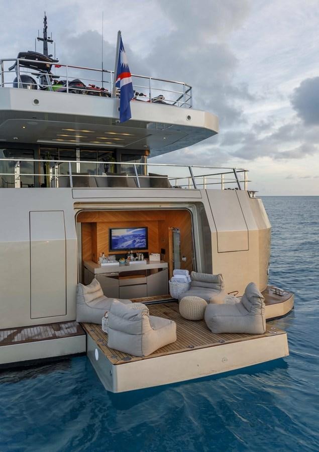 a boat on the water aboard SAFE HAVEN Yacht for Charter