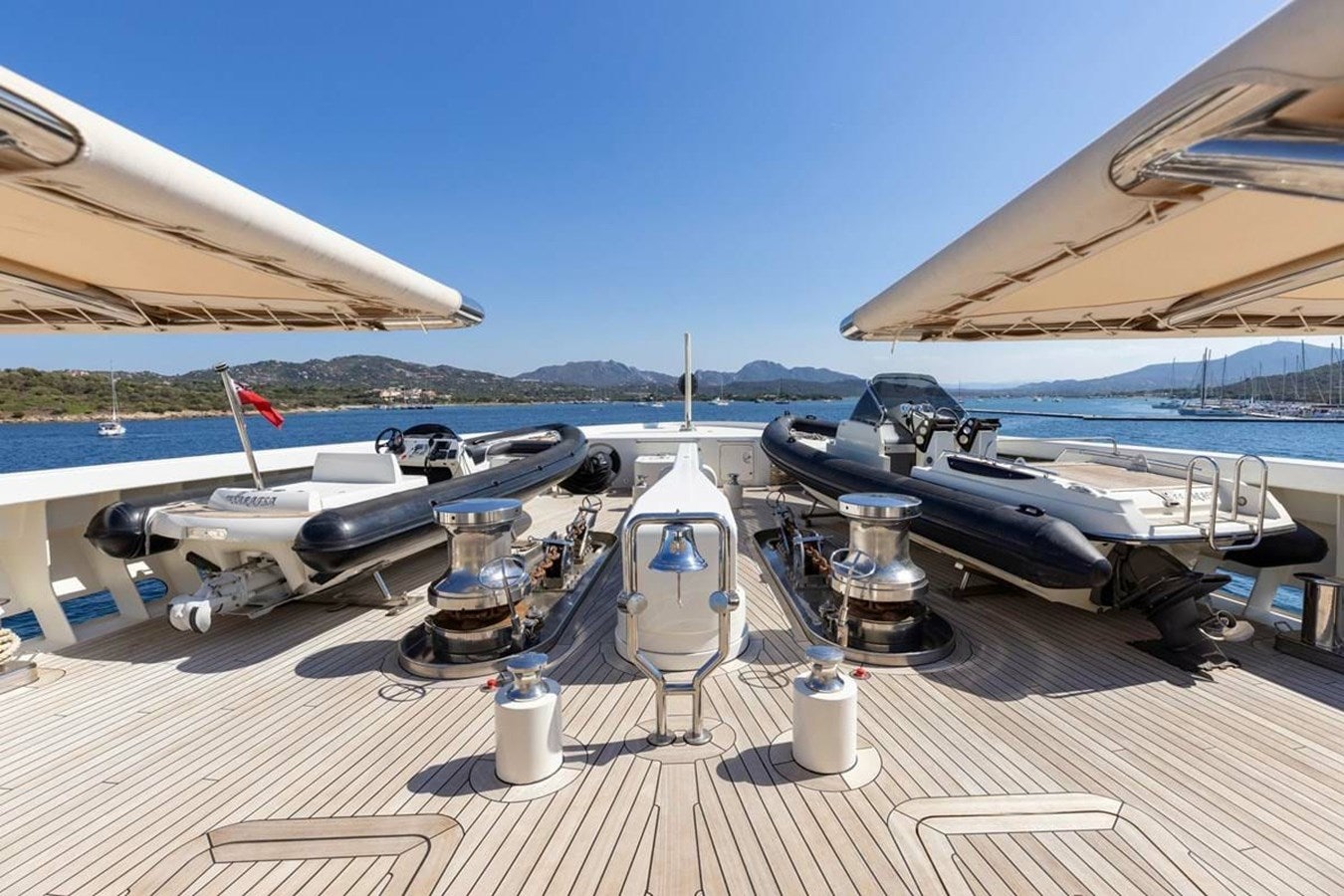 a plane parked on the pavement aboard PURE Yacht for Sale