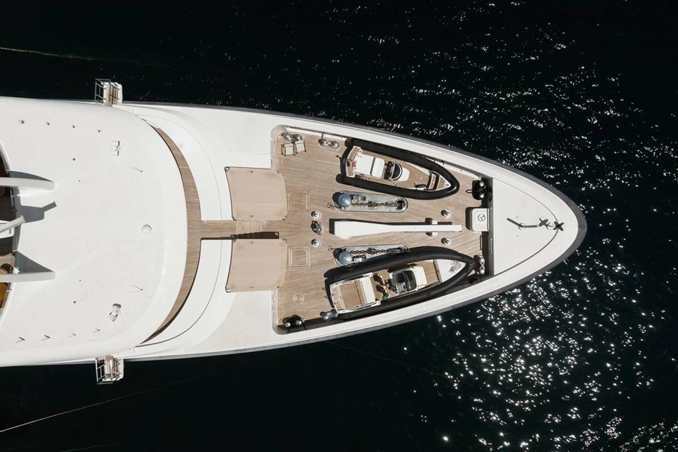 a space ship in space aboard PURE Yacht for Sale