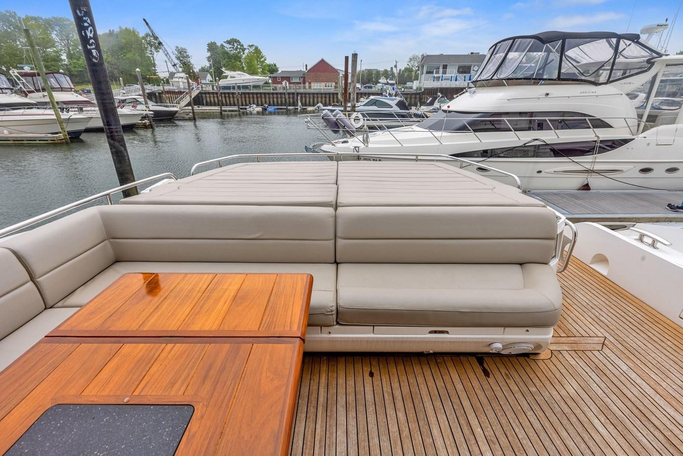 a boat on a dock aboard DIGGIN Yacht for Sale