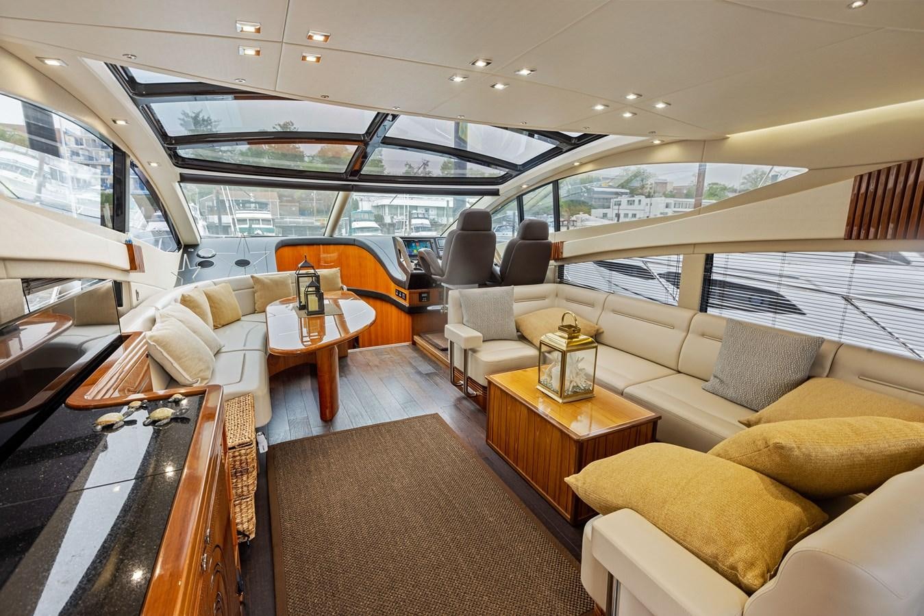 inside of a vehicle aboard DIGGIN Yacht for Sale