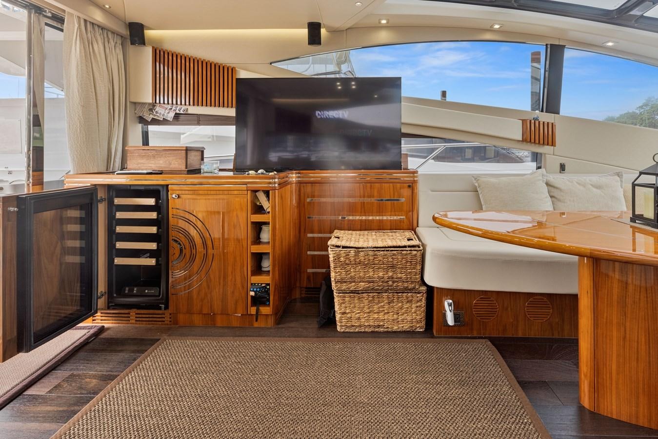 a room with a bed and a tv aboard DIGGIN Yacht for Sale