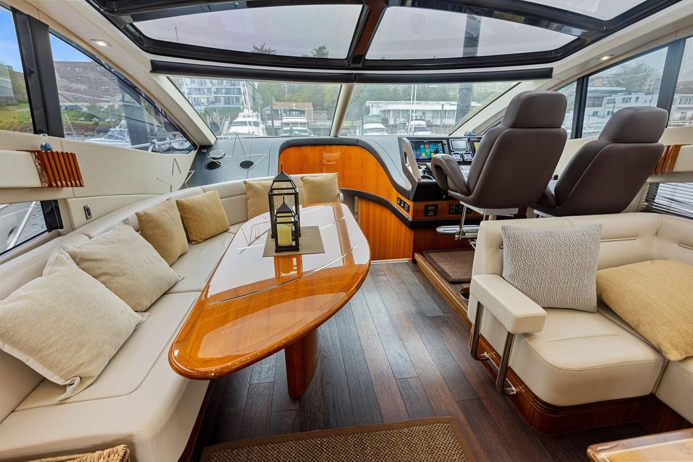 inside of a car aboard DIGGIN Yacht for Sale