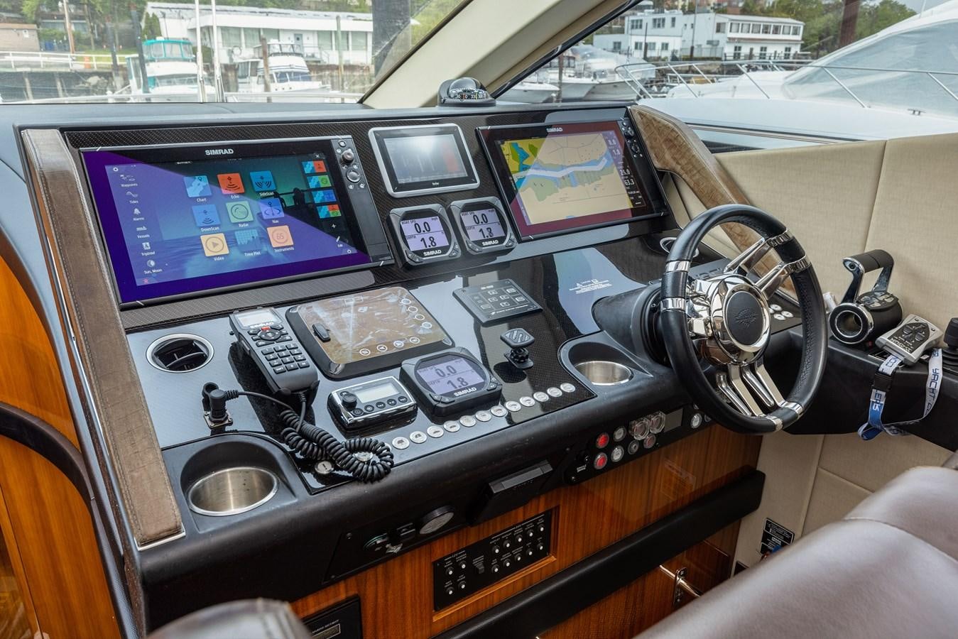 a machine with a screen aboard DIGGIN Yacht for Sale