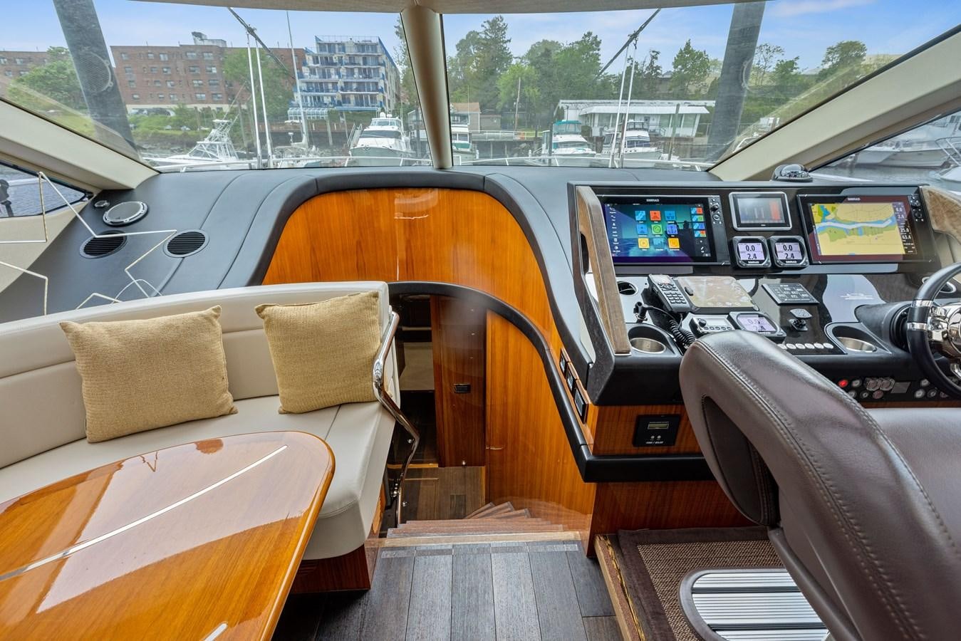 inside of a car aboard DIGGIN Yacht for Sale