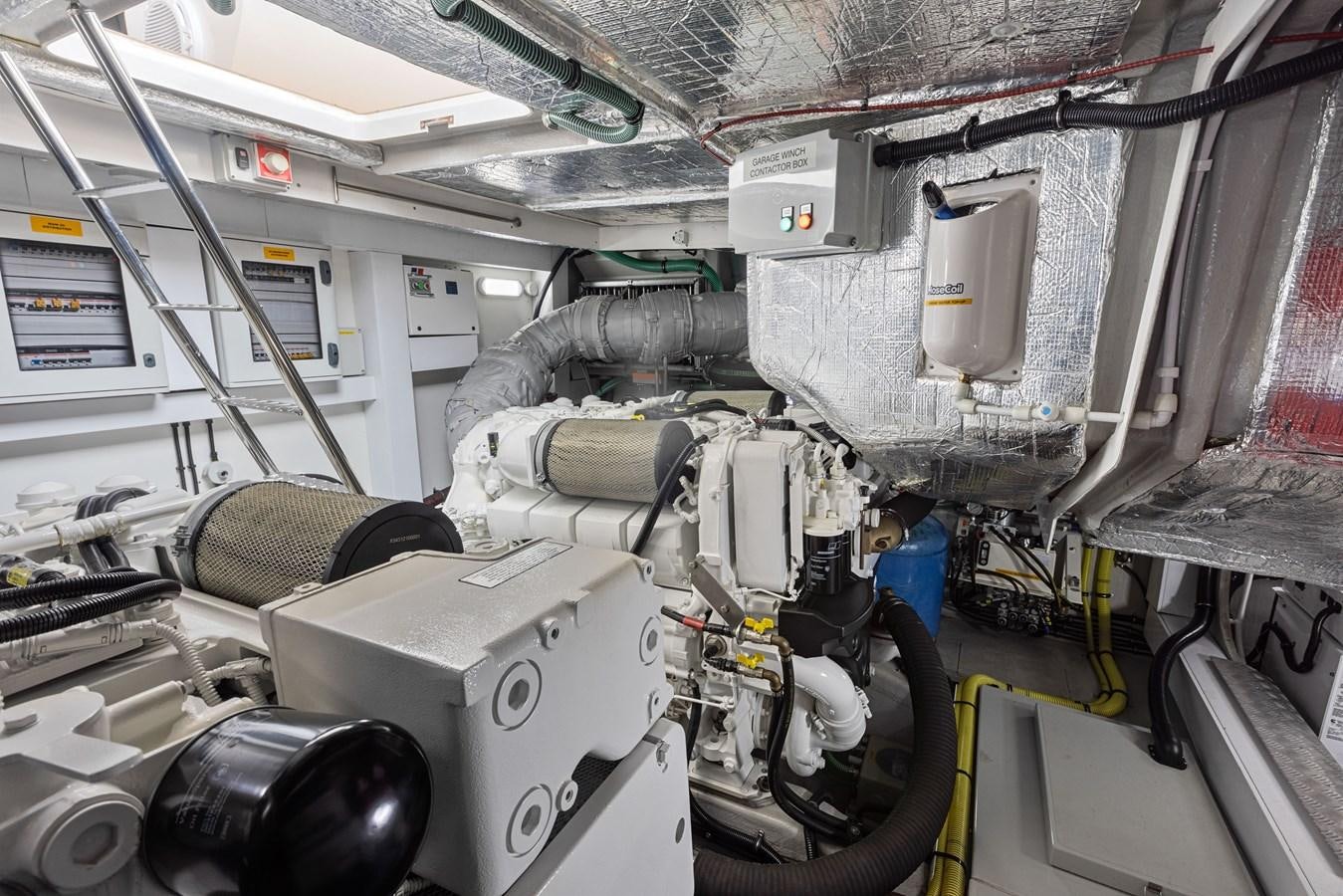 a large machine with a large piece of equipment on it aboard DIGGIN Yacht for Sale