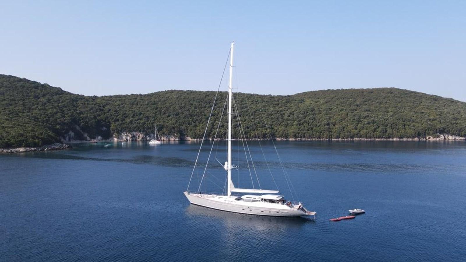 a sailboat on the water aboard MY STAR Yacht for Sale