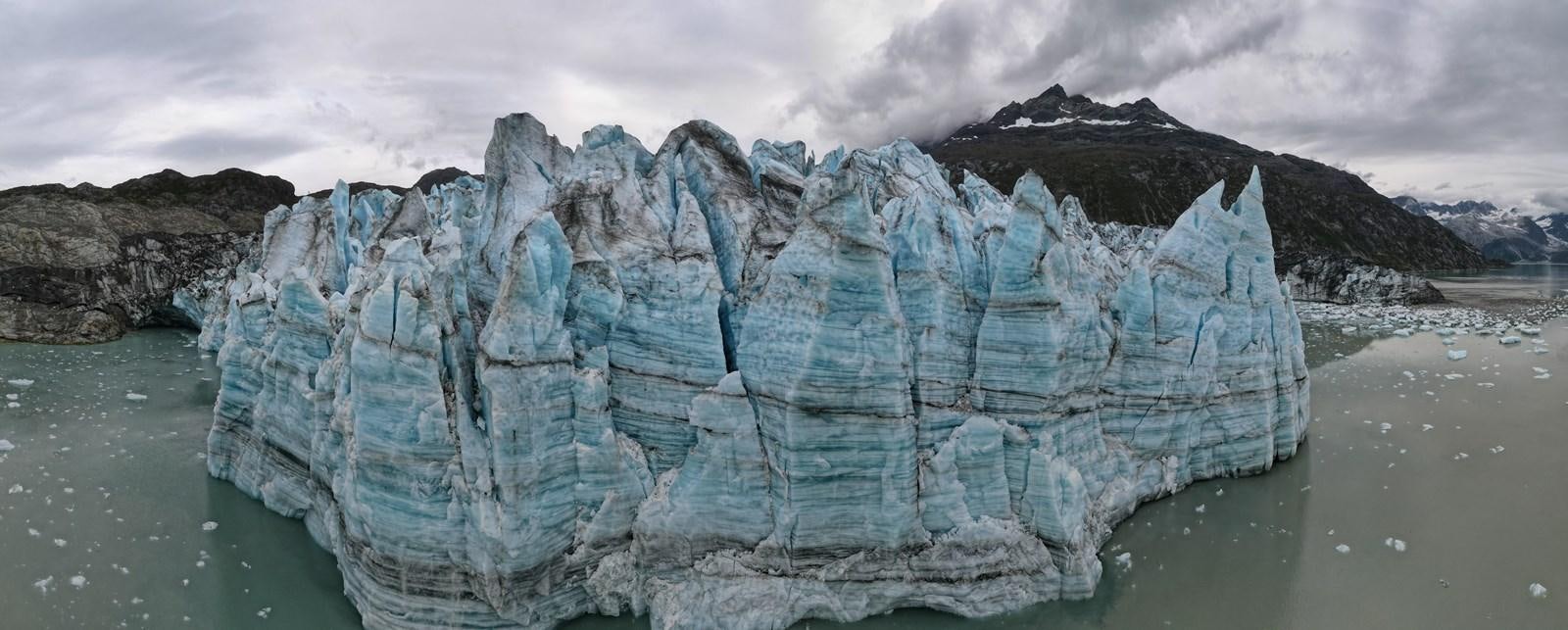 a large iceberg in the water aboard MY STAR Yacht for Sale