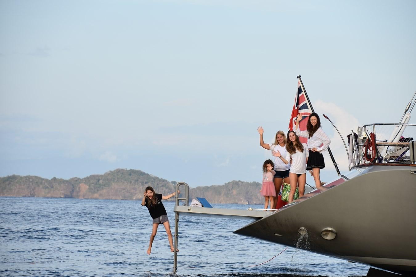 a group of people on a boat aboard MY STAR Yacht for Sale