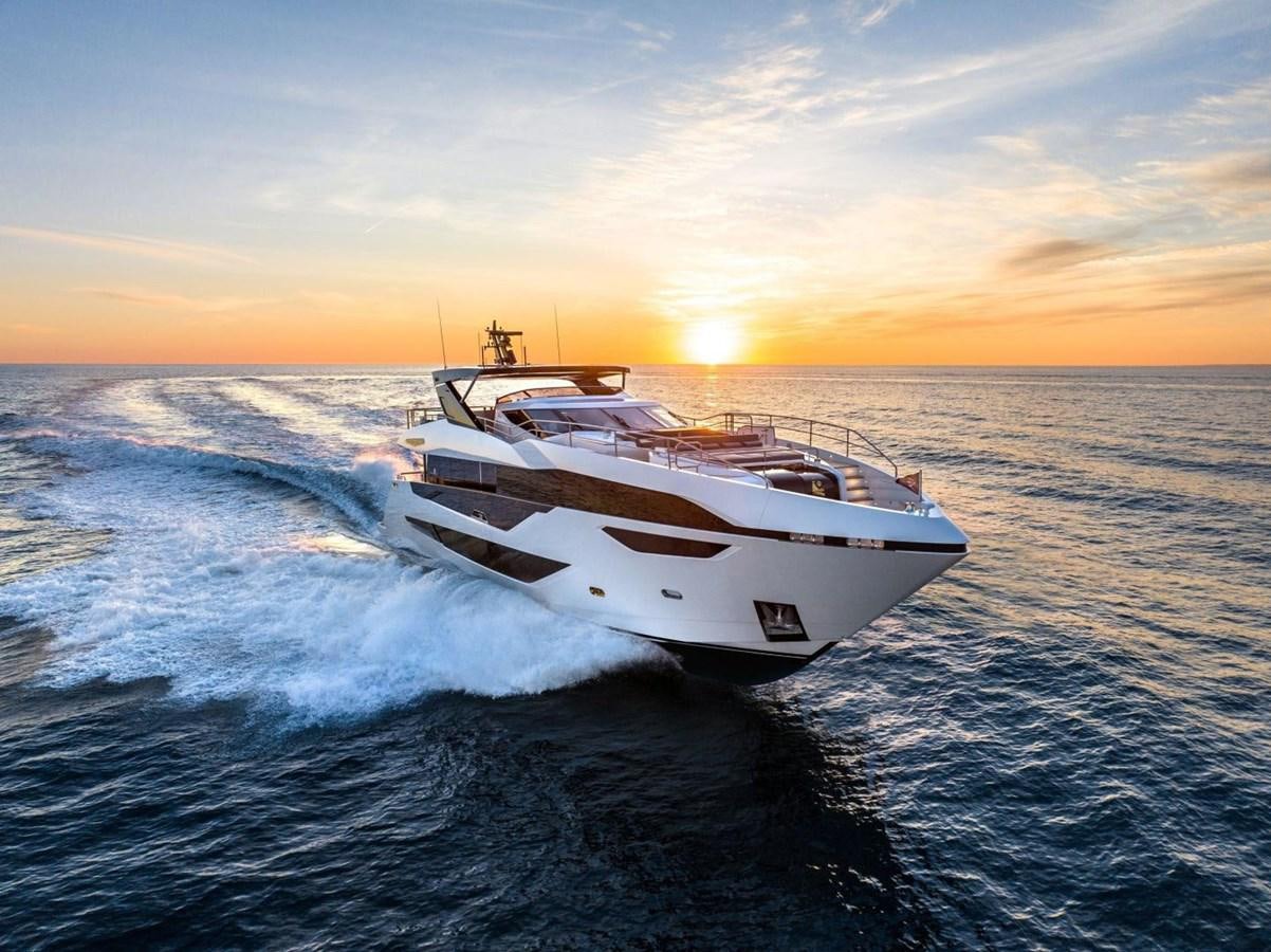 a boat on the water aboard SUNSEEKER 100 Yacht for Sale