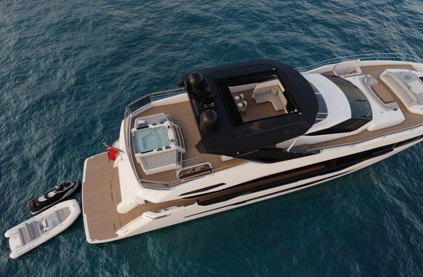 a boat with a steering wheel aboard SUNSEEKER 100 Yacht for Sale
