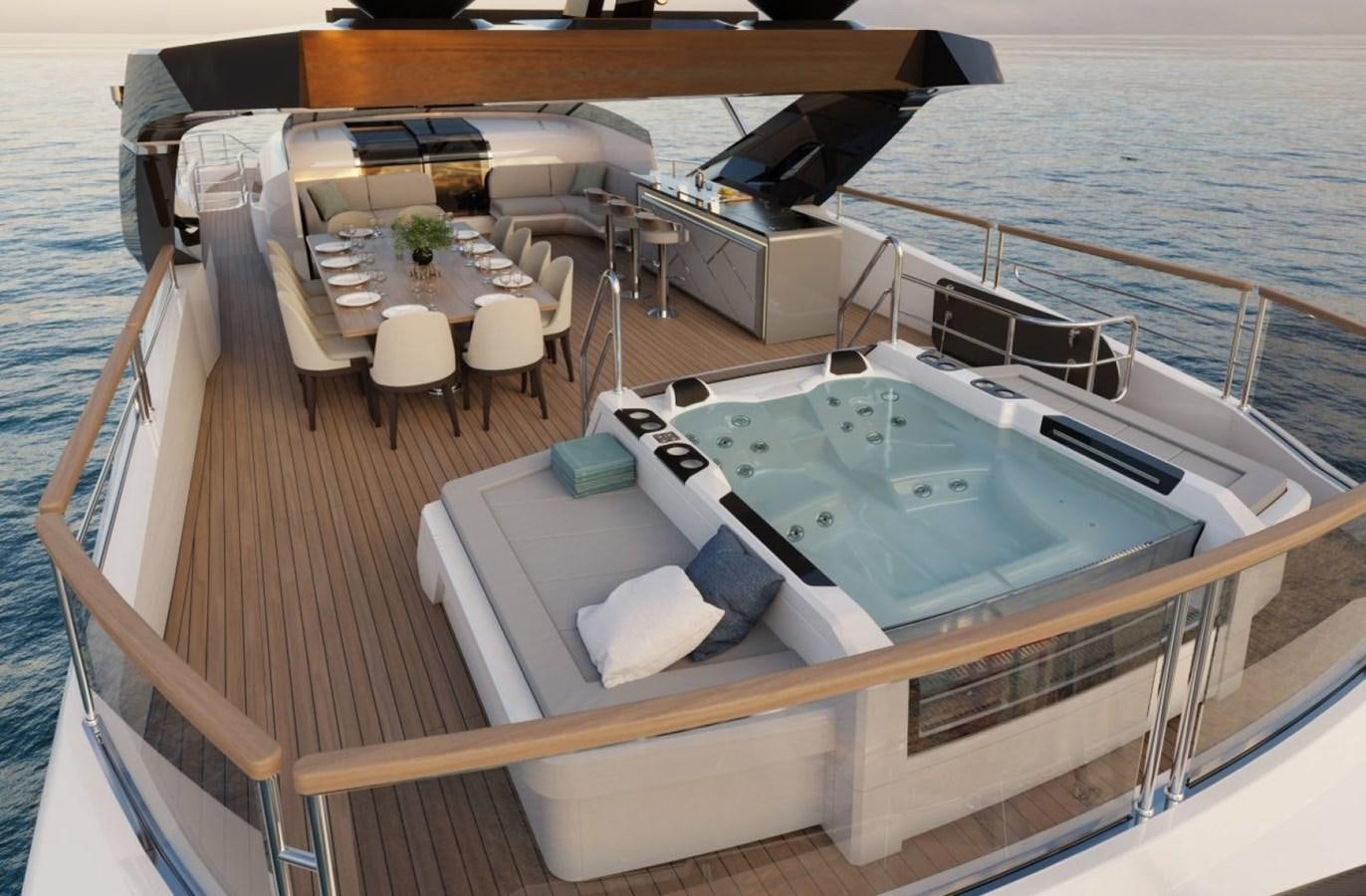 a boat on the water aboard SUNSEEKER 100 Yacht for Sale