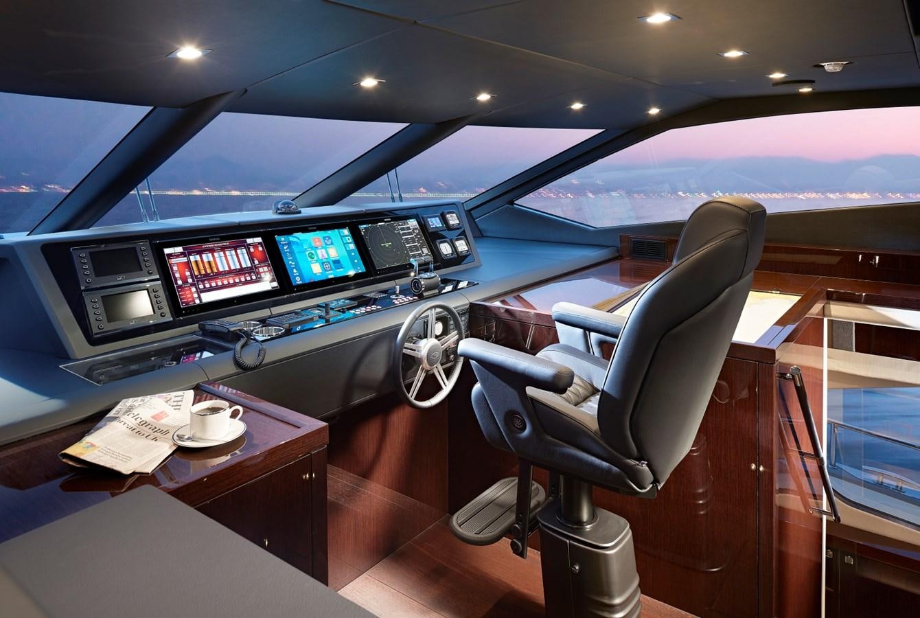 inside of a car aboard 95 YACHT Yacht for Sale
