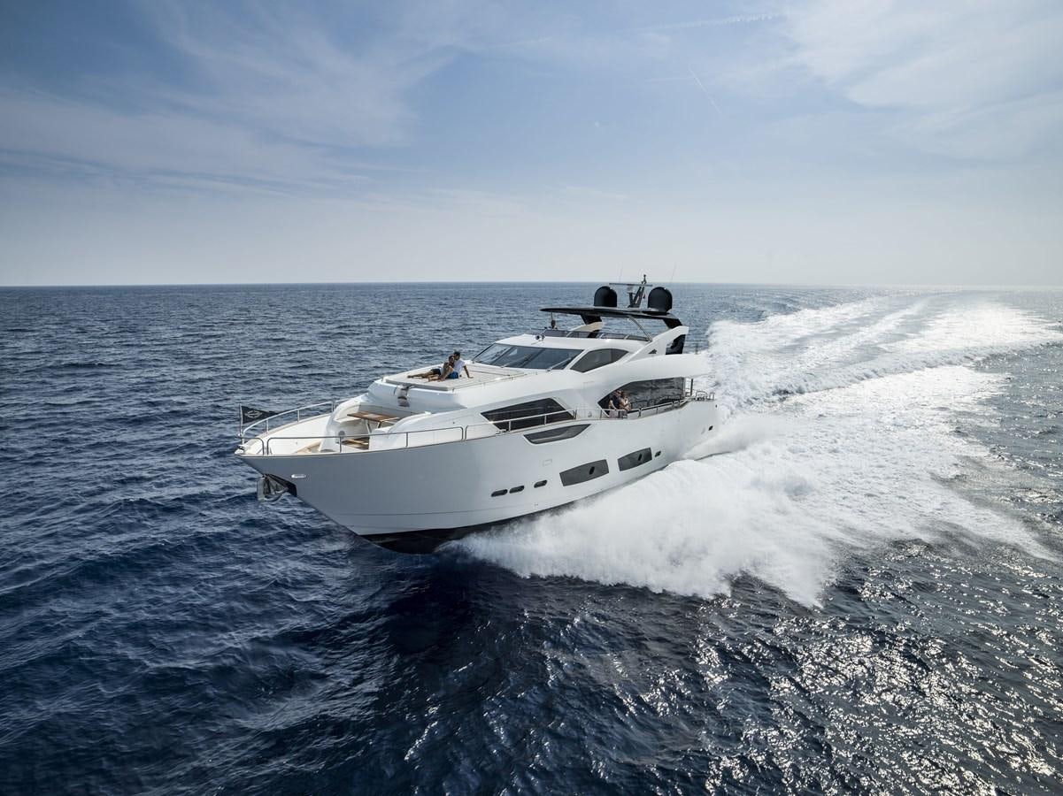 a white yacht on the water aboard 95 YACHT Yacht for Sale