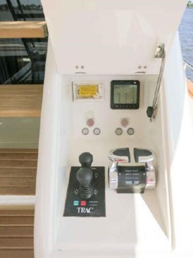 a white electrical box aboard PRIVILEGIO Yacht for Sale