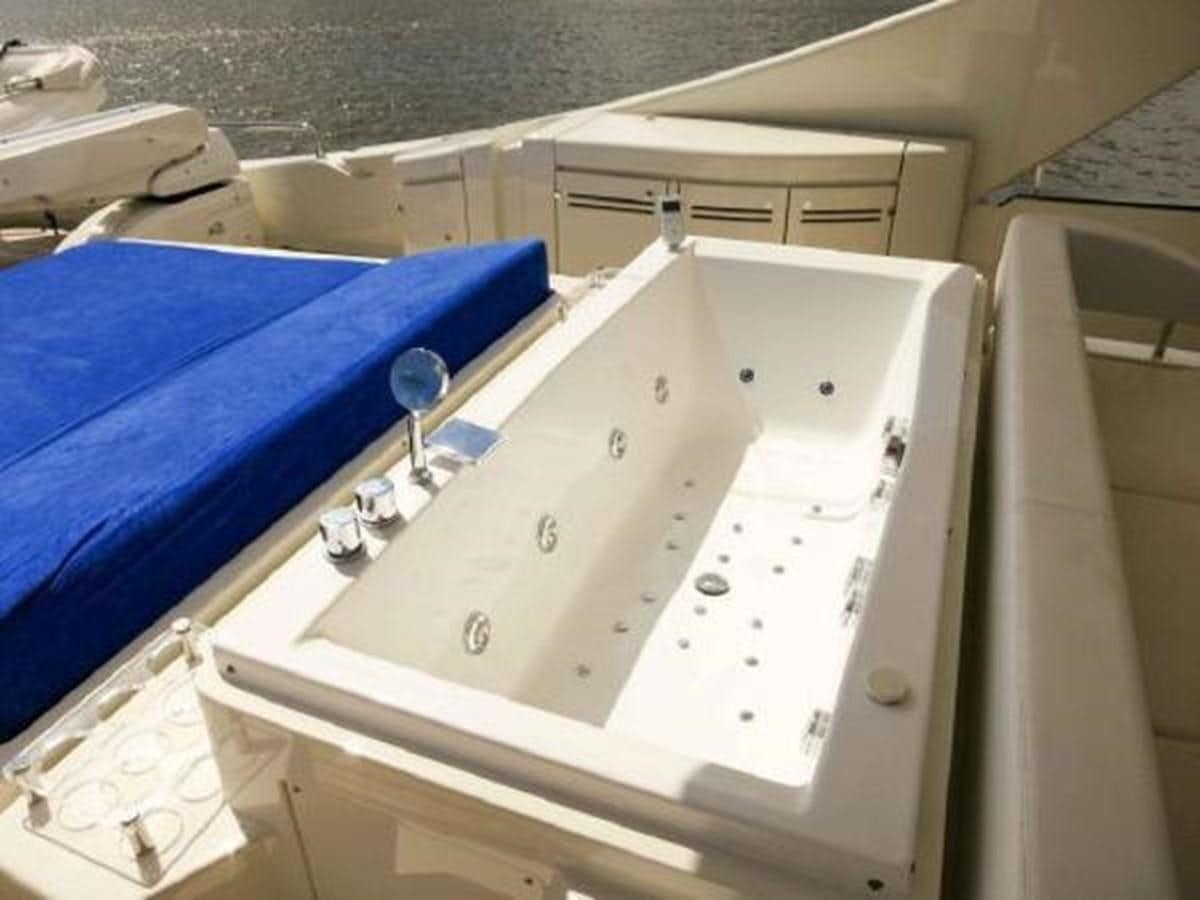 a white rectangular object with a blue object on it aboard PRIVILEGIO Yacht for Sale