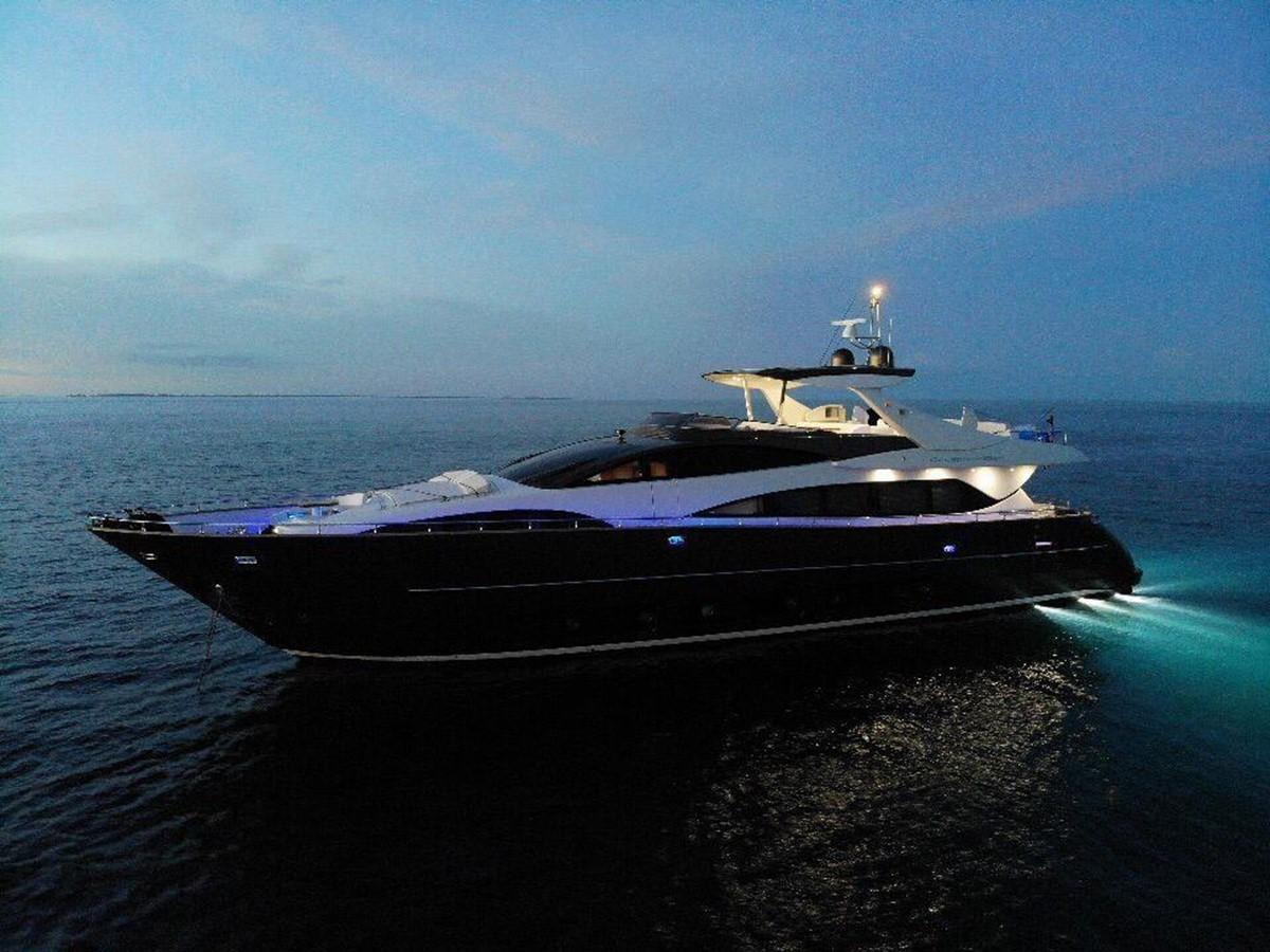 a large boat in the water aboard PRIVILEGIO Yacht for Sale